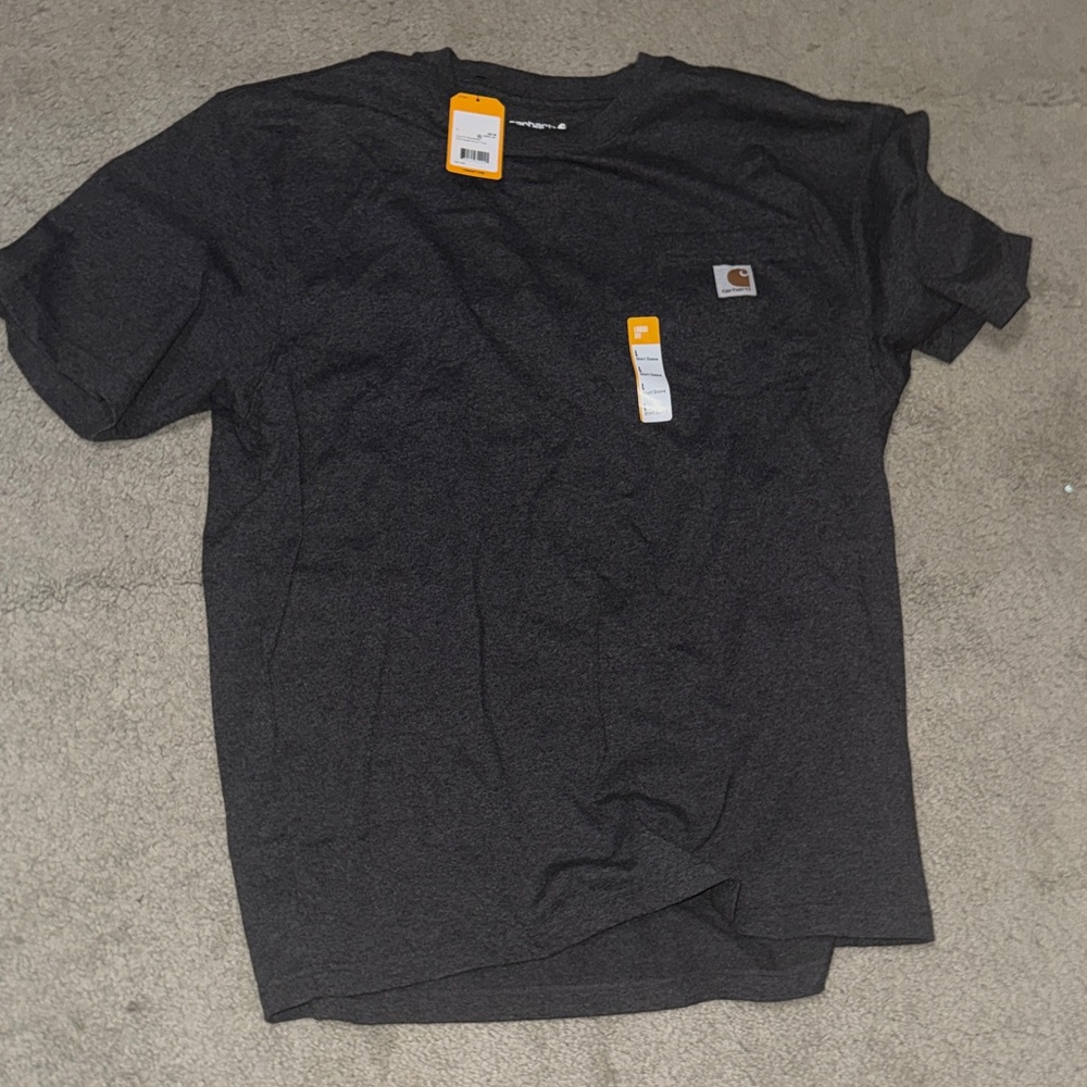 Carhartt Men's short sleeve tshirt, loose fit, Charcoal / gray